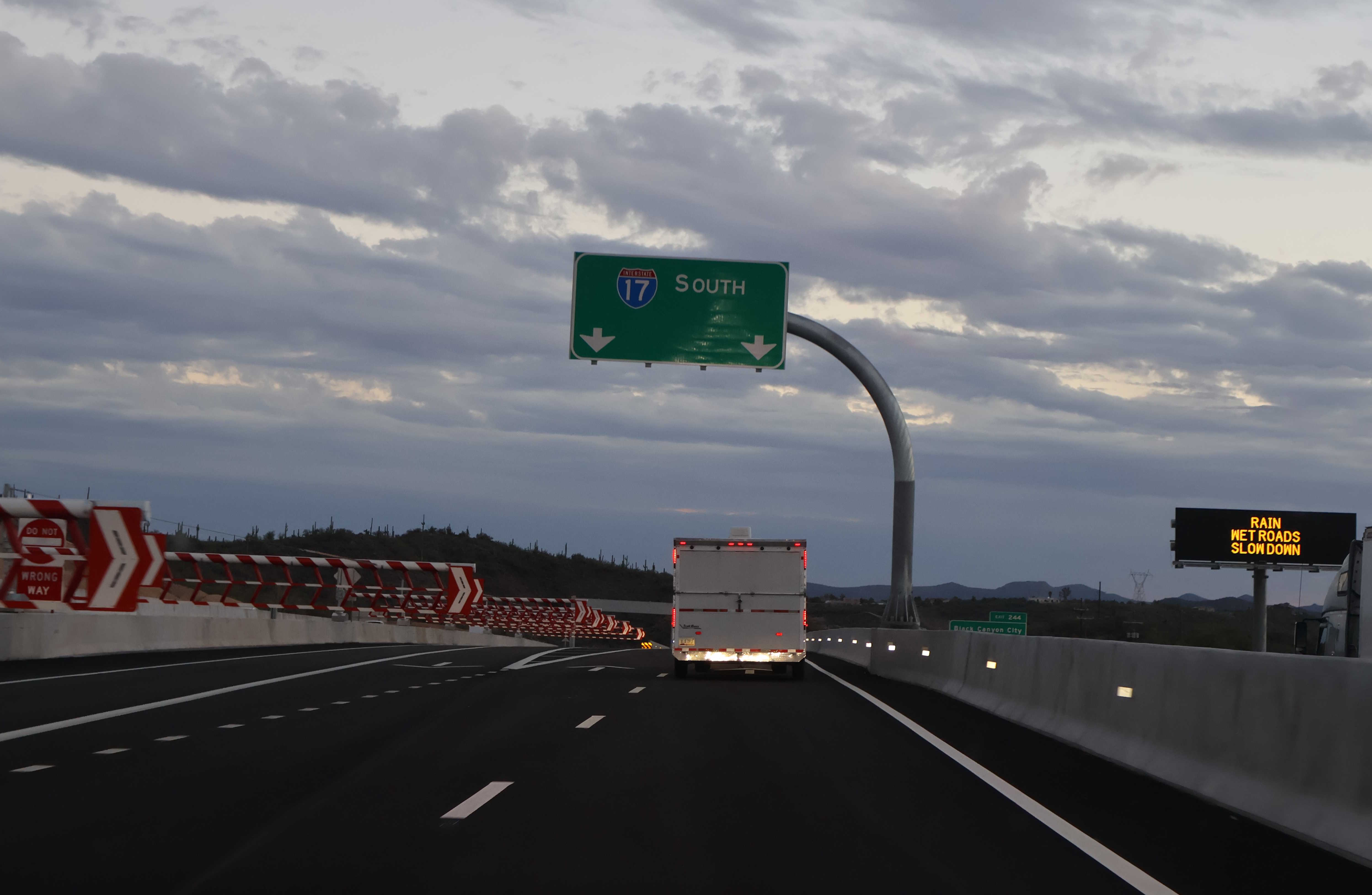 End of I-17 South flex lanes