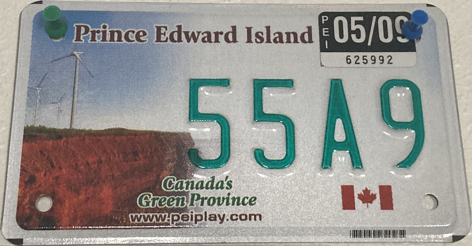 2007 Prince Edward Island CA Motorcycle Plate