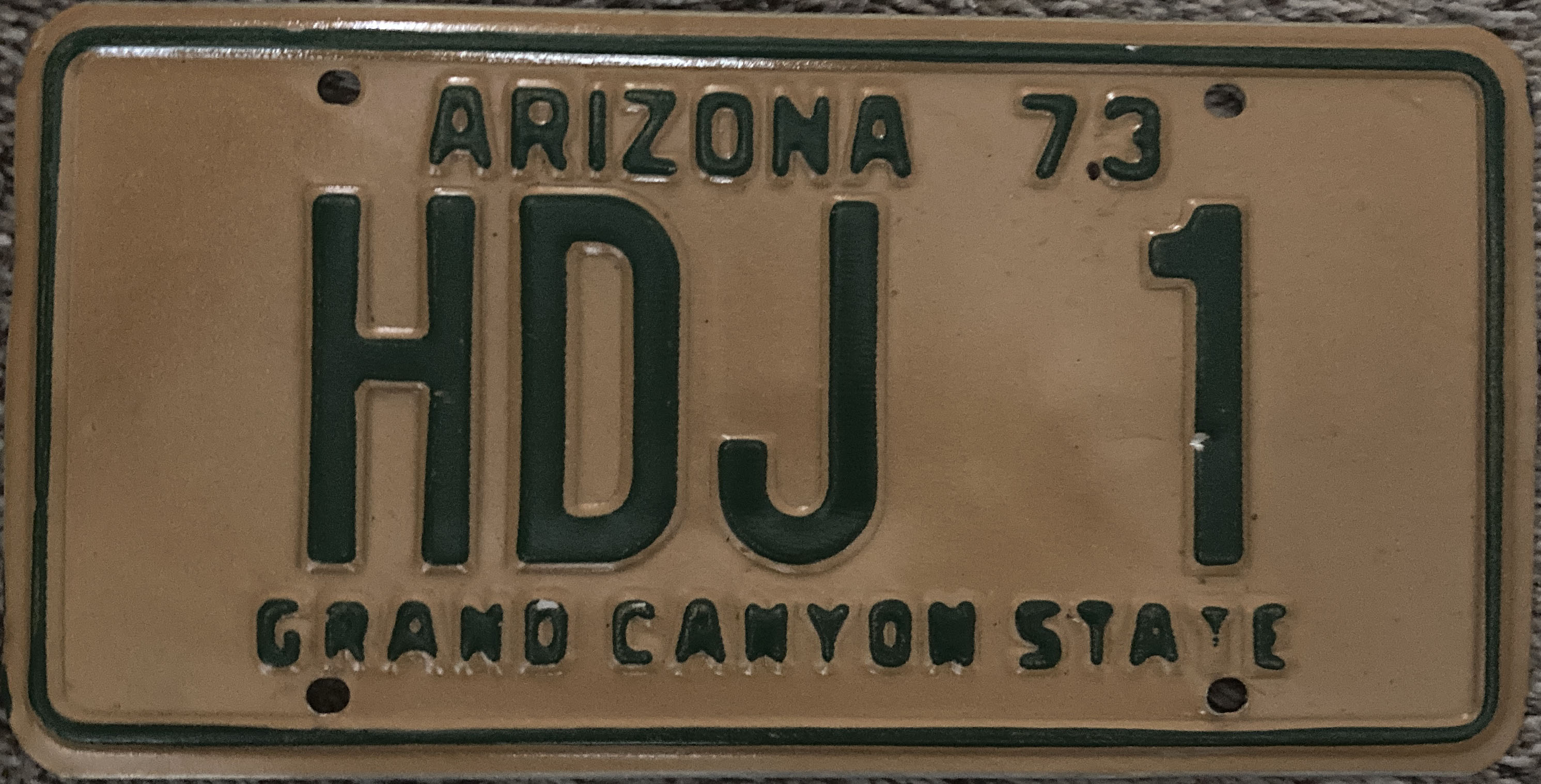 1973 Arizona US Vanity Plate