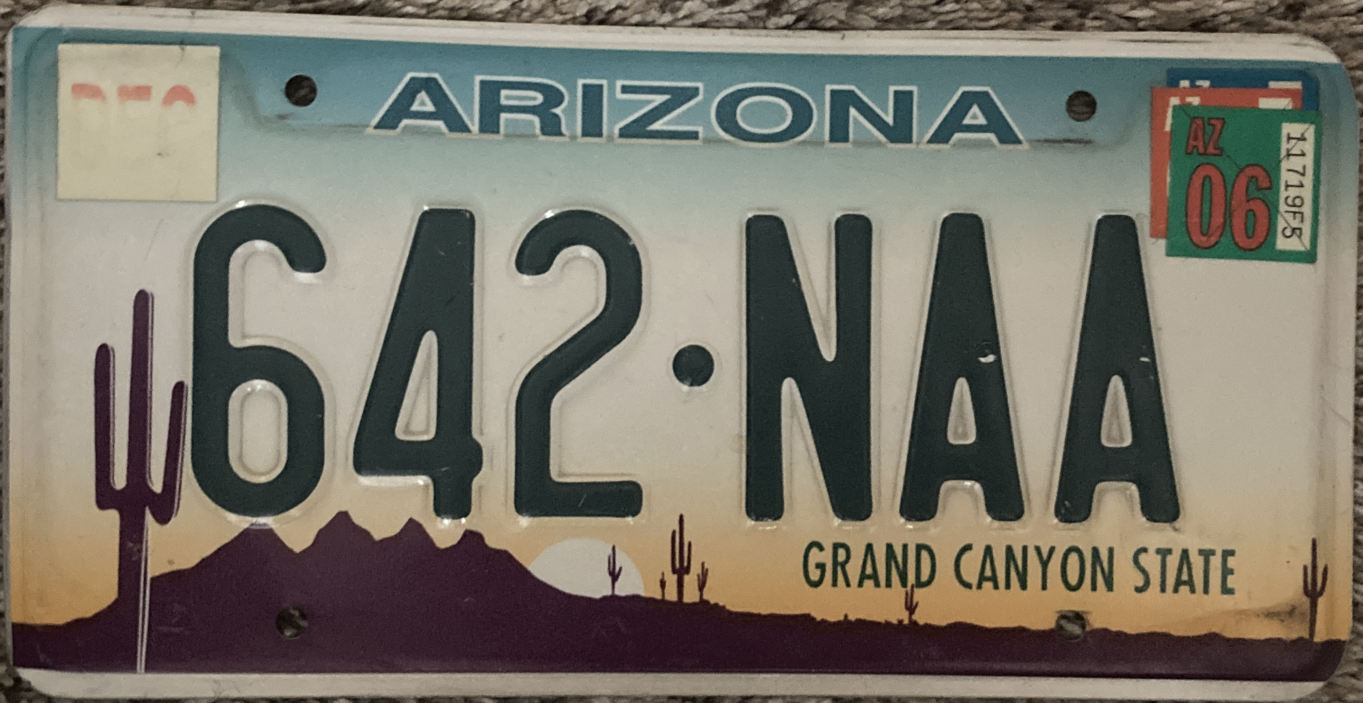 1997 Arizona US Plate