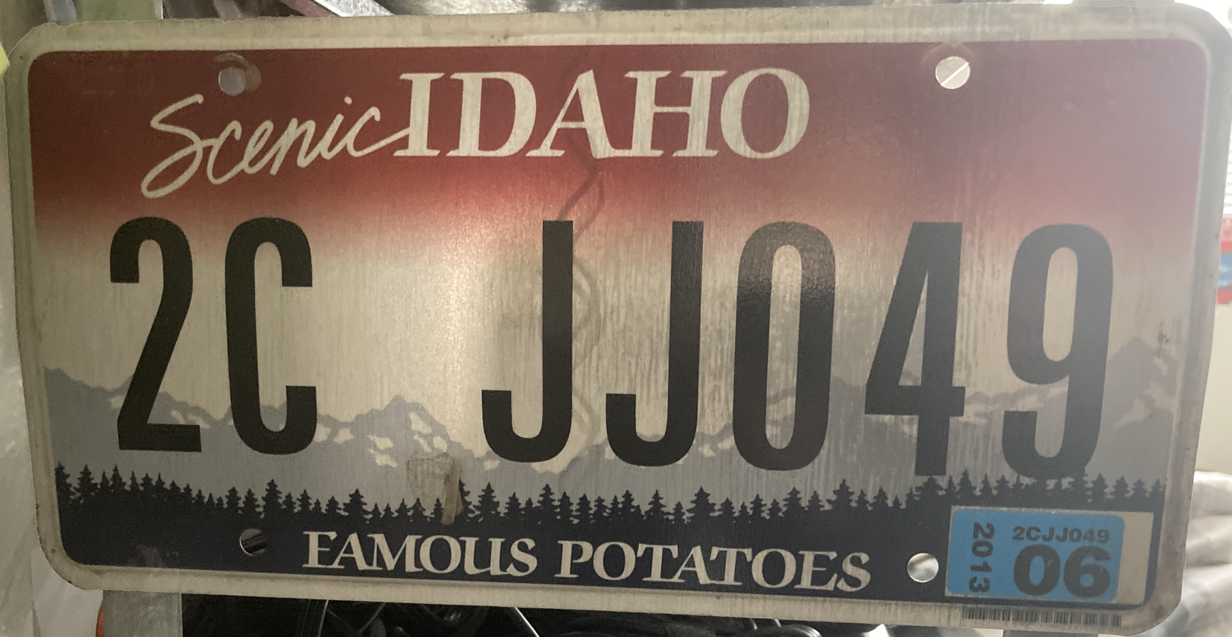 2008 Idaho US Plate