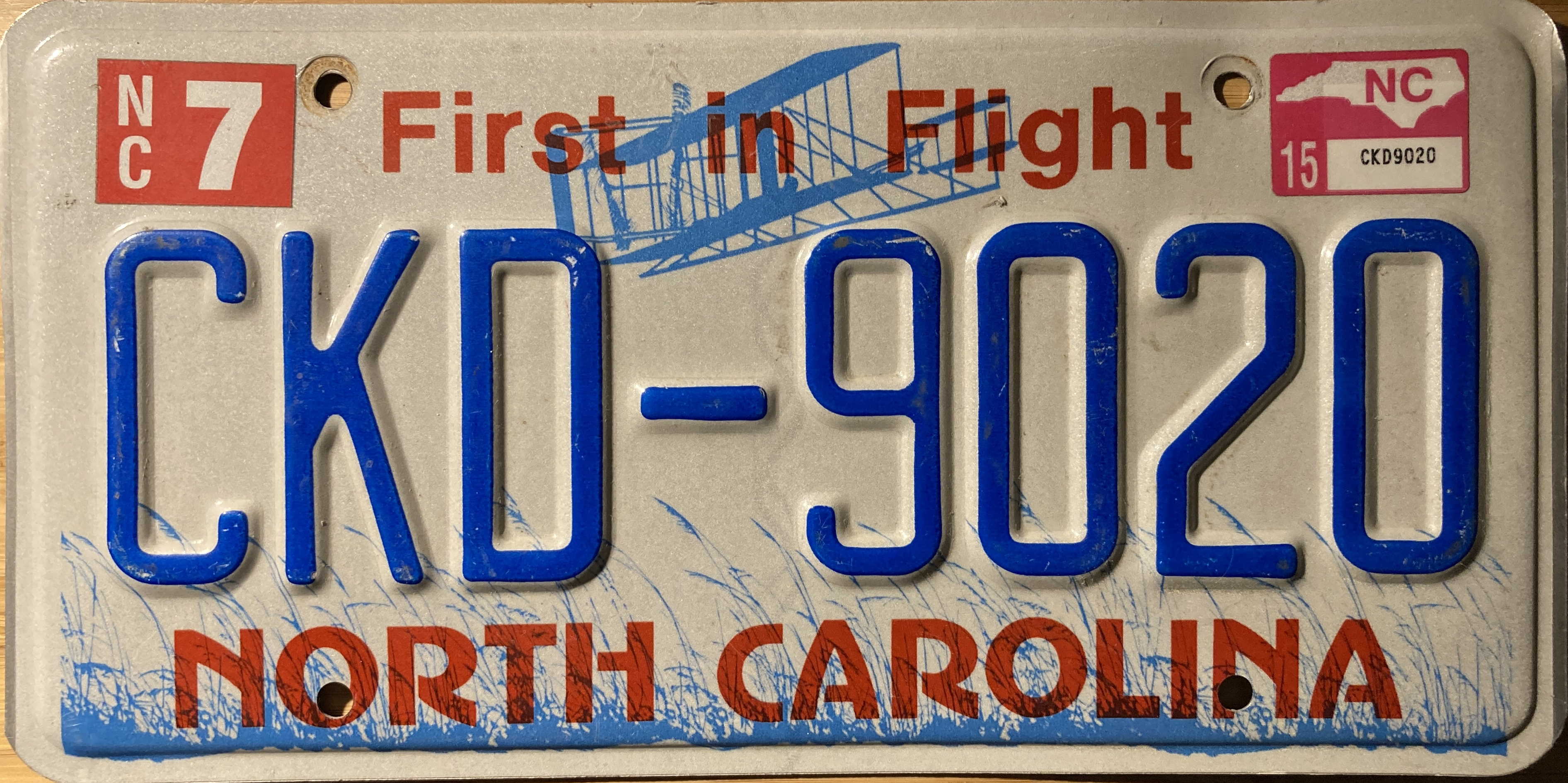 2010 North Carolina US Plate