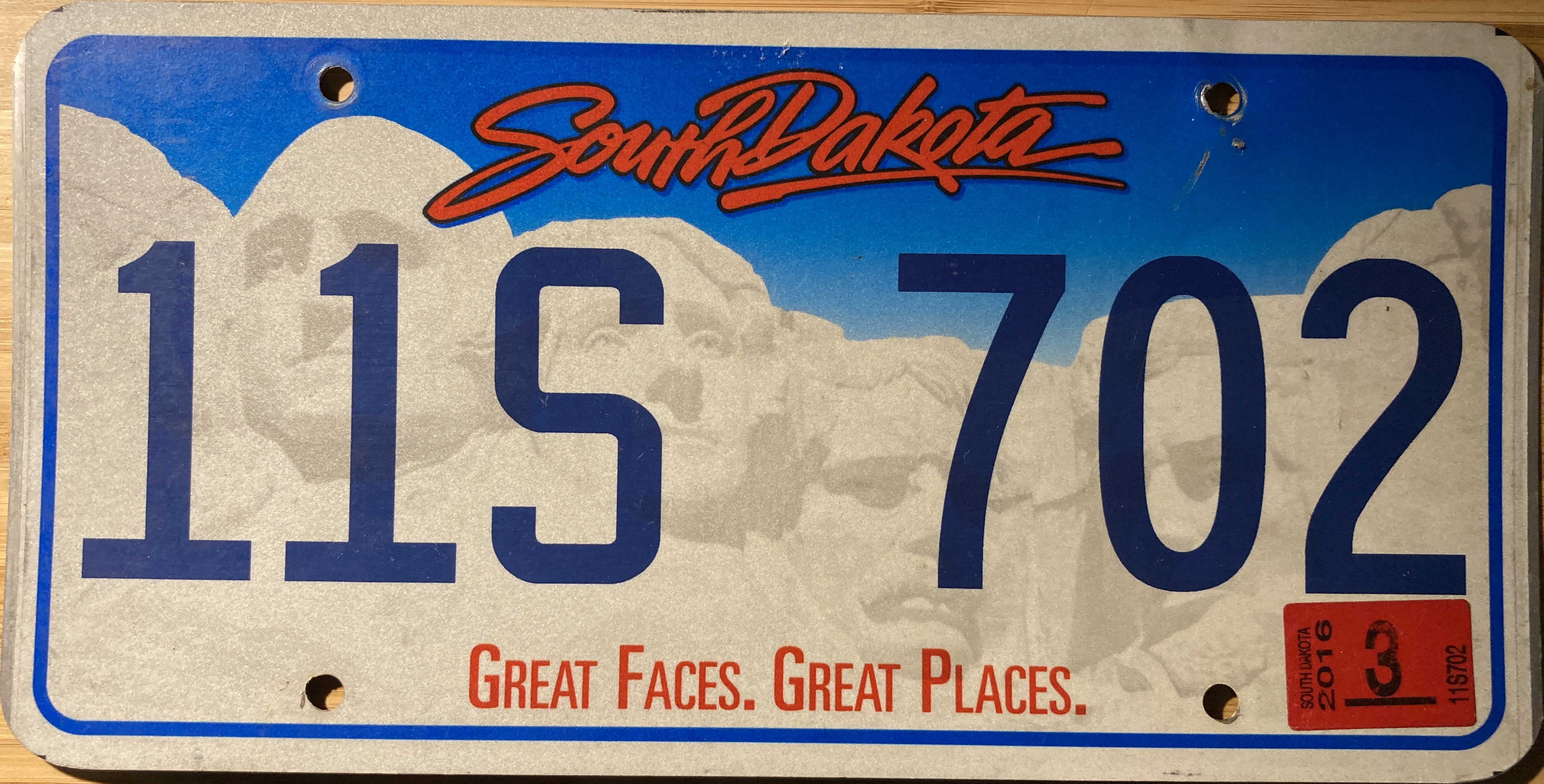 2006 South Dakota US Plate