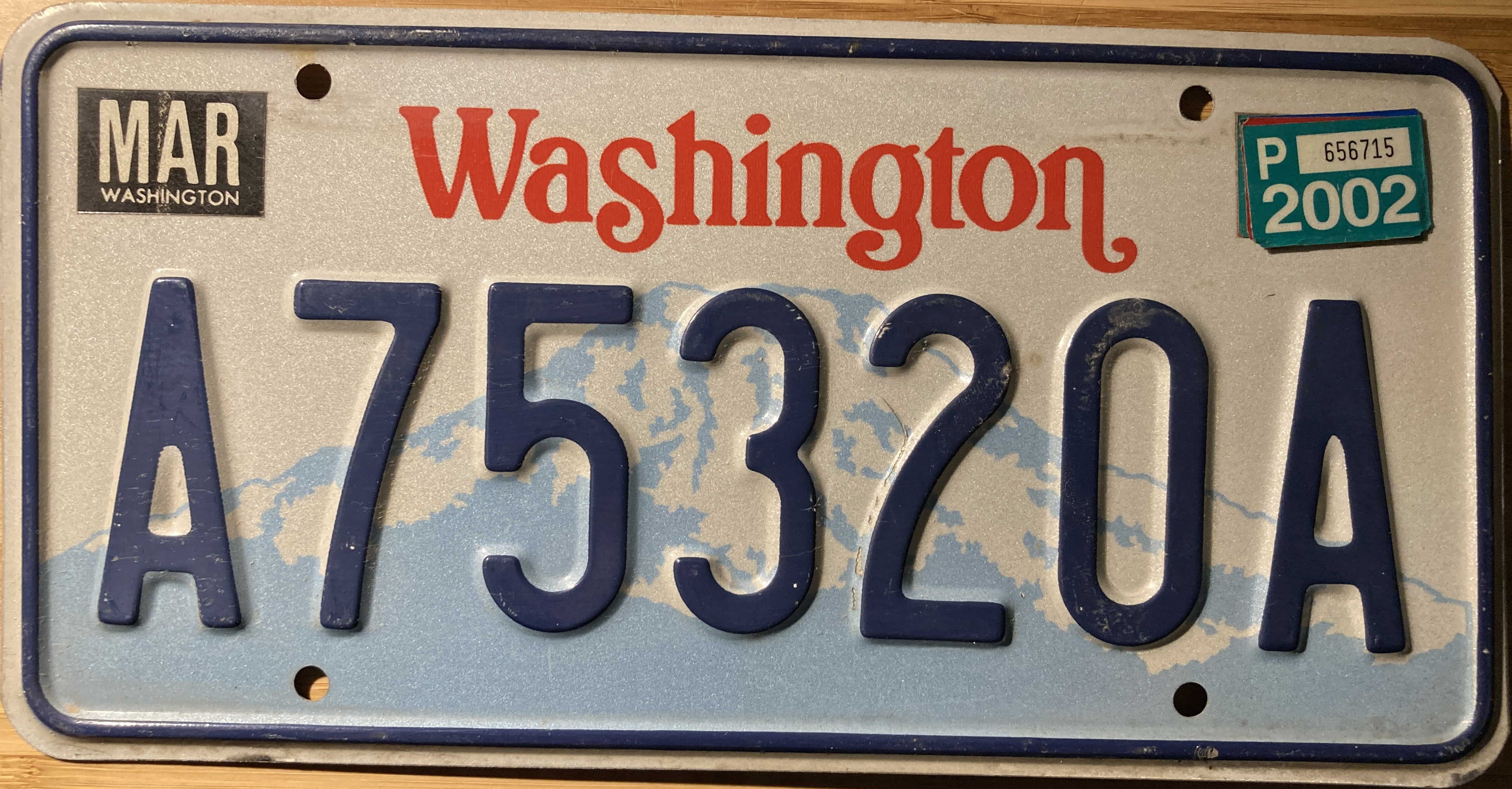 1995 Washington US Truck Plate