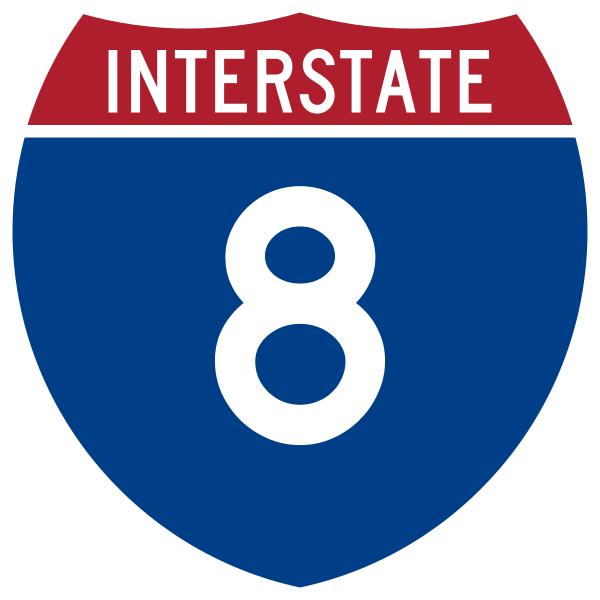 I-8 Route Shield