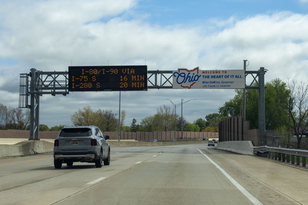 I-75 South Entering Ohio